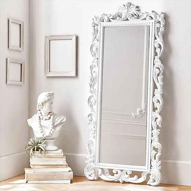 The Mehrab White Jaali Mirror