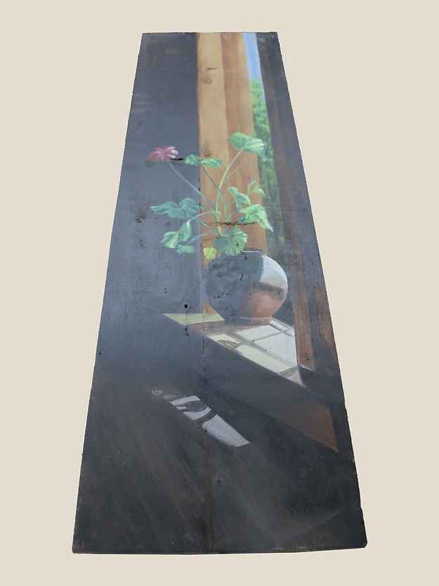 Rosewood Flower Vase Slender Neck