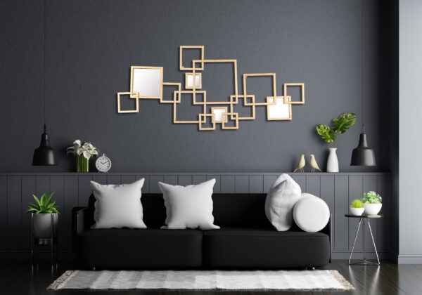 Gold & Black Classic Wall Clock