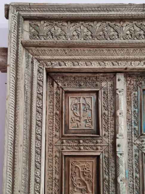 The Mehrab White Jaali Mirror
