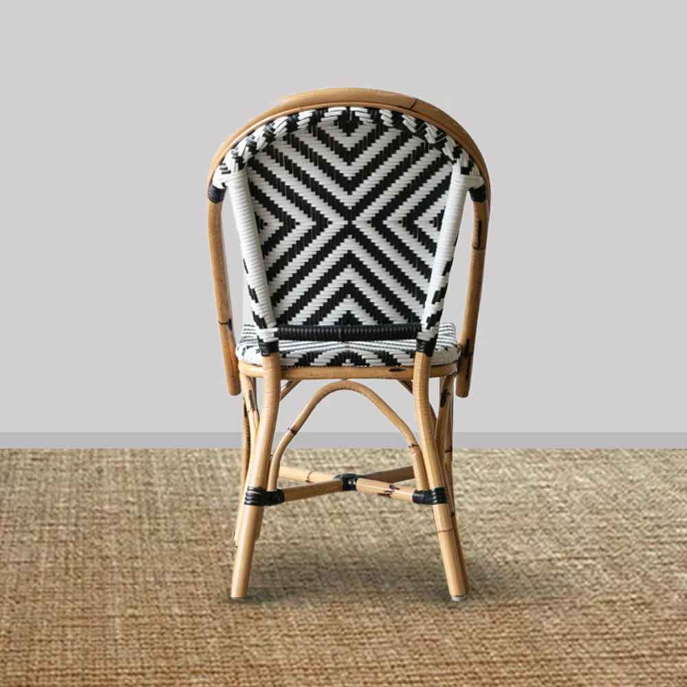 Montauk Rattan Chair - Black