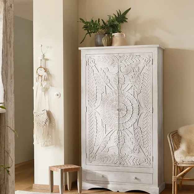 The Mehrab White Jaali Mirror