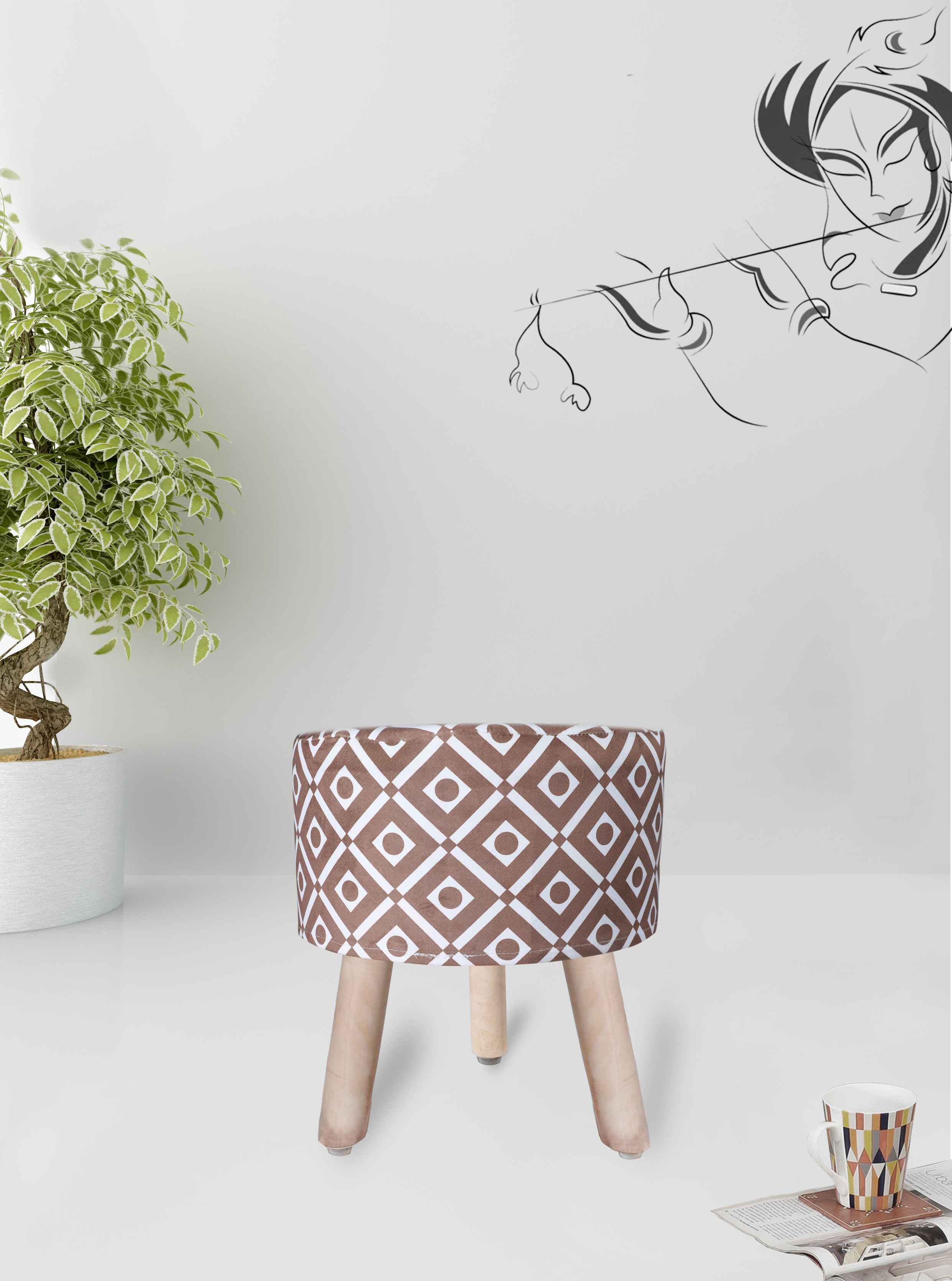 Patterned Paragon Ottomans 4