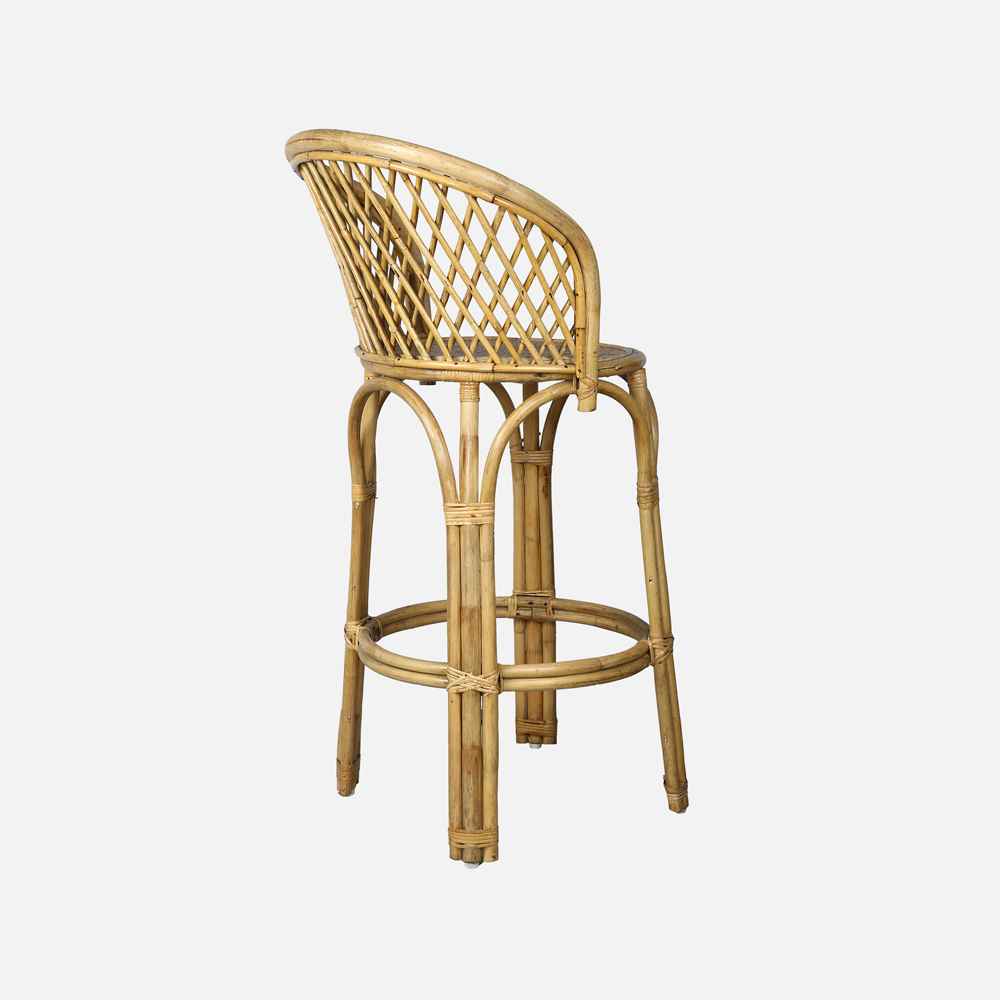 Seaside Style Cane Barstool