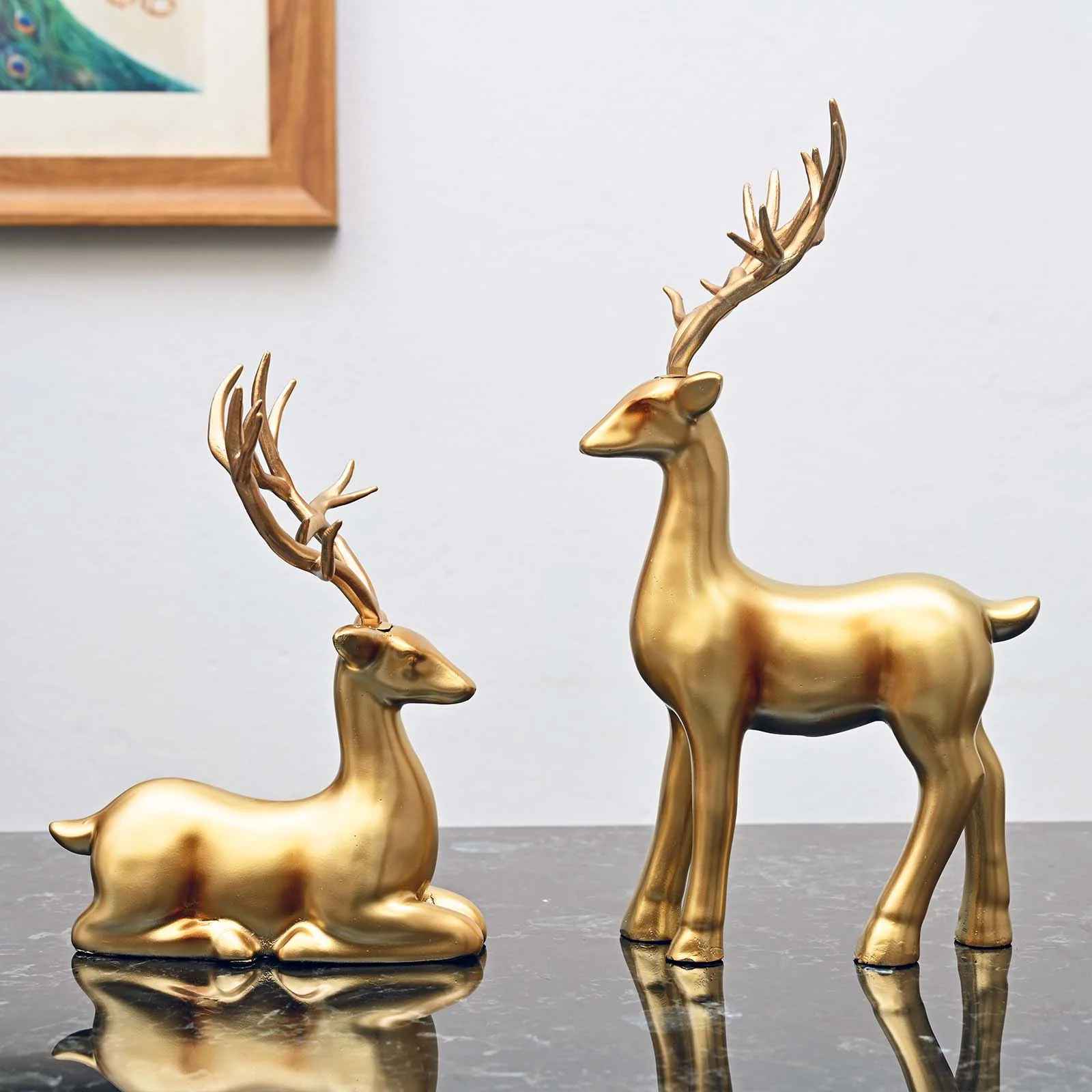 Vintage Horse Bookend Gold