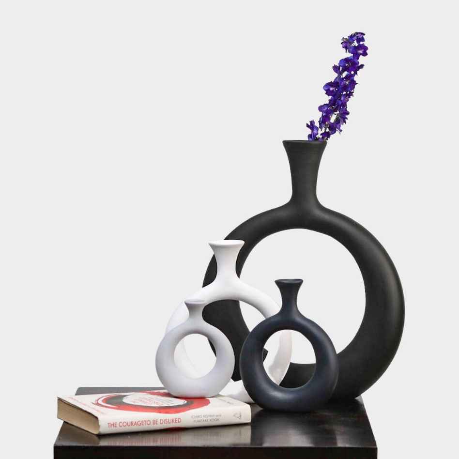 Boho Vase Set - Black