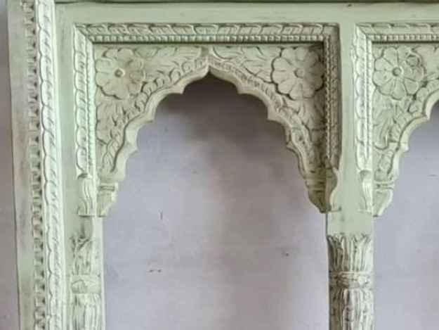 The Mehrab White Jaali Mirror