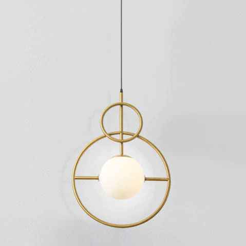 Led Electroplated Ring Pendant Light