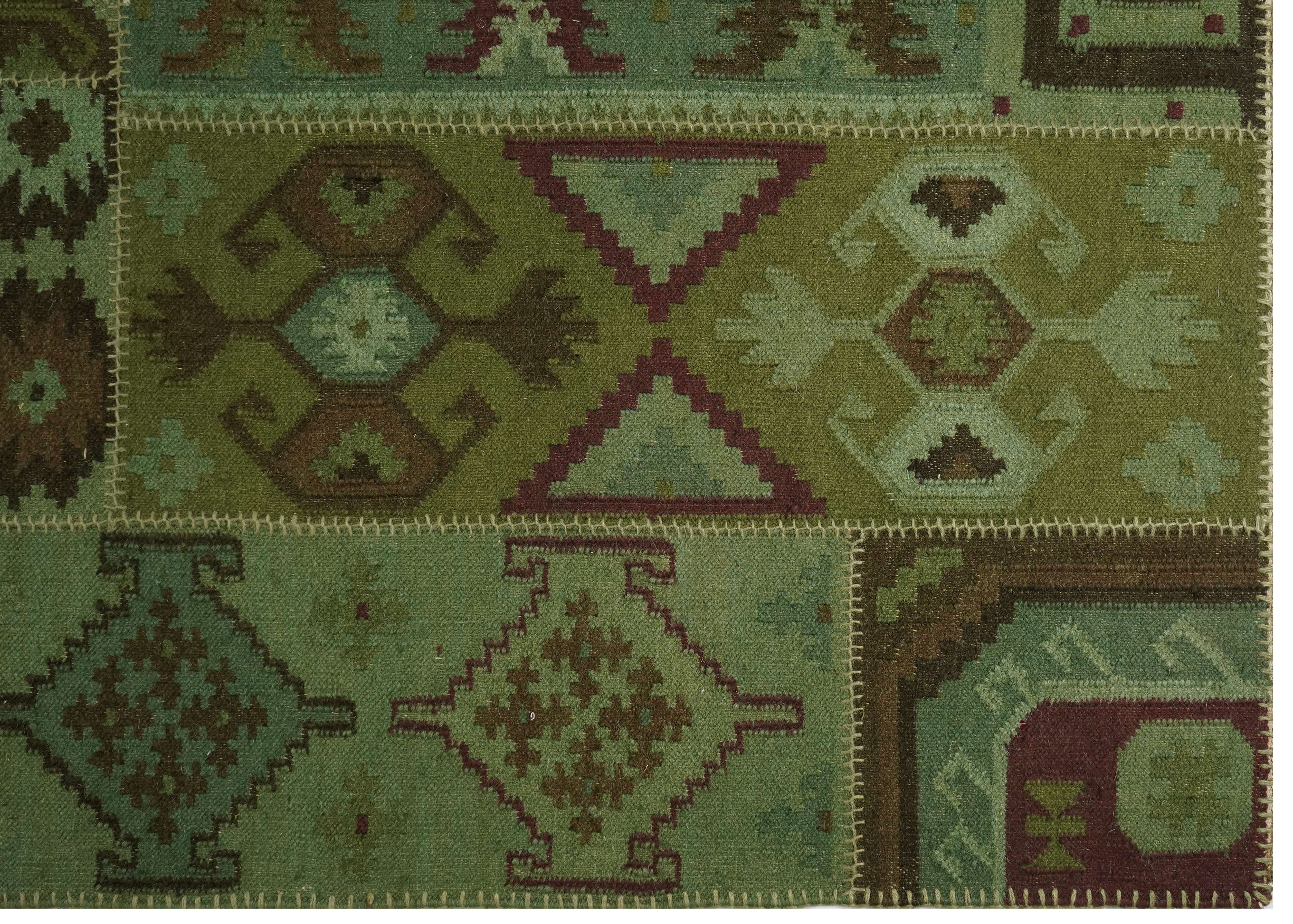 CREAM & BROWN SPIDER WEAVE RUG