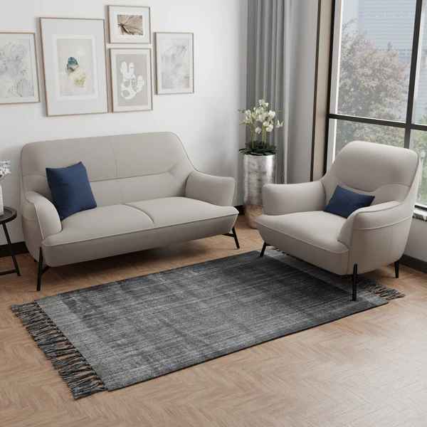 Lustrous Grey Rug