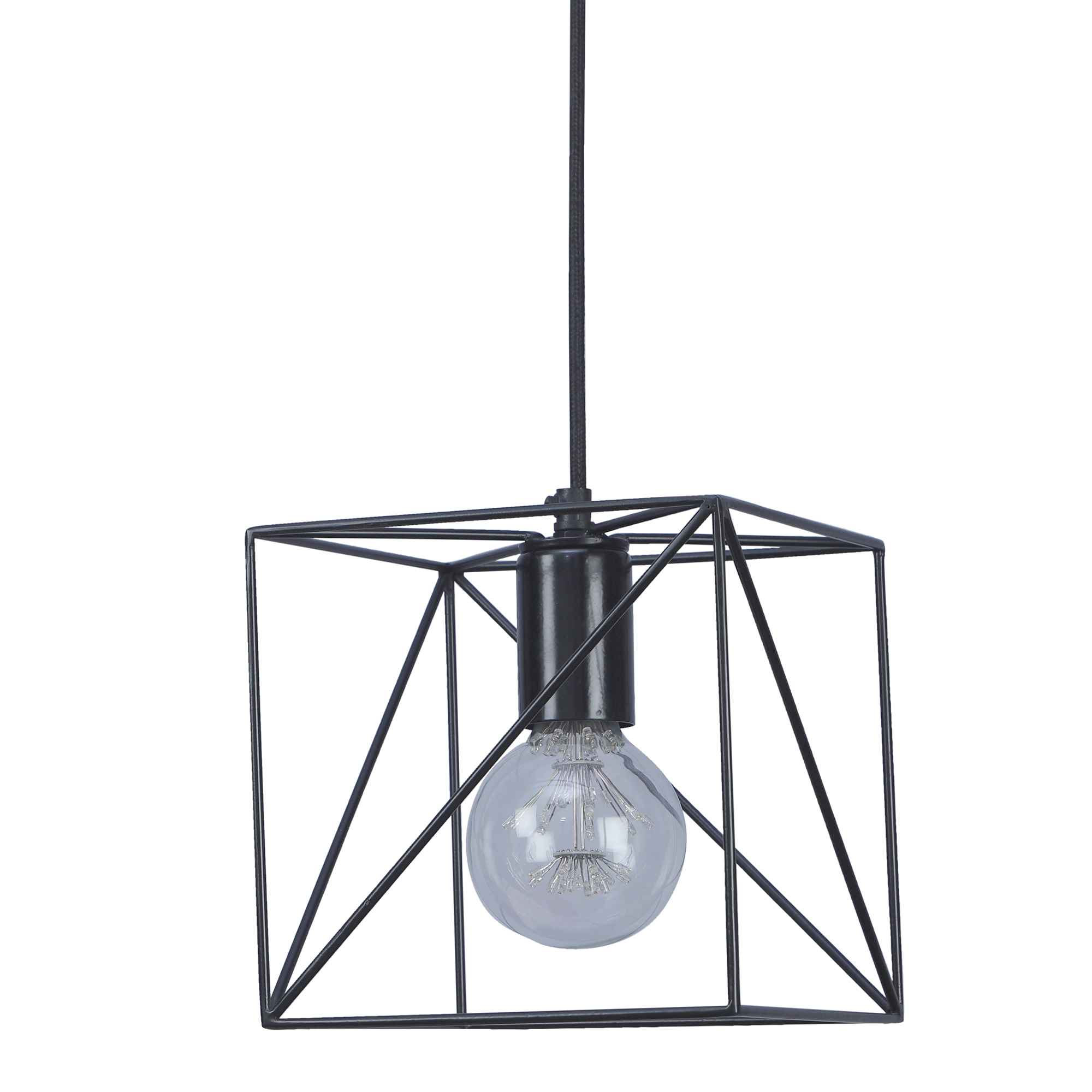 Nordic Black Vintage Metal Single Hanging Light