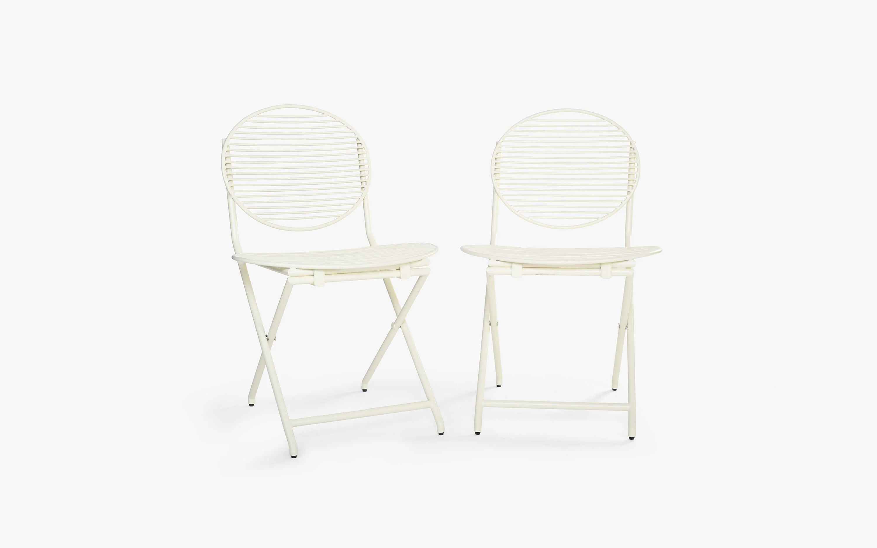 Patio Off White Table Set With 2 Chairs