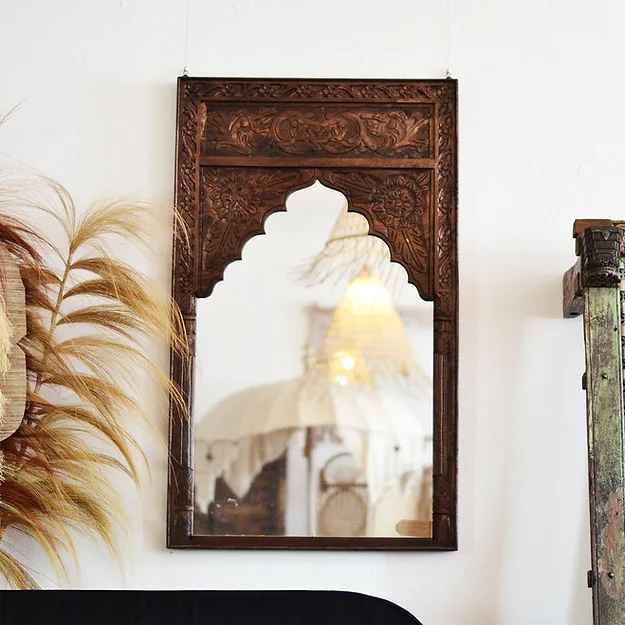 The Mehrab White Jaali Mirror