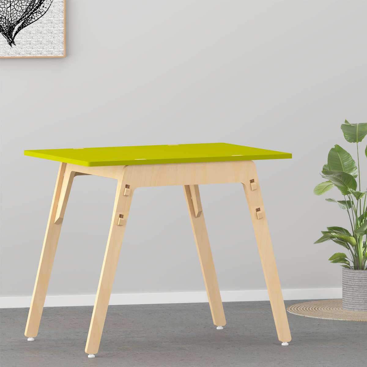 Metallic Berries Floor Table / Chowki