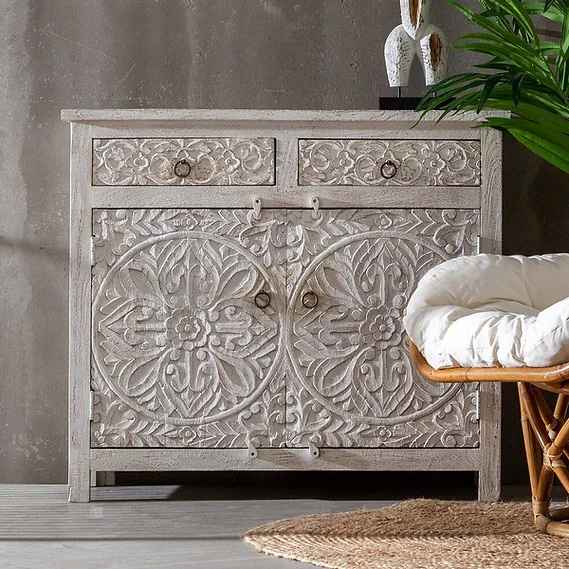 The Mehrab White Jaali Mirror