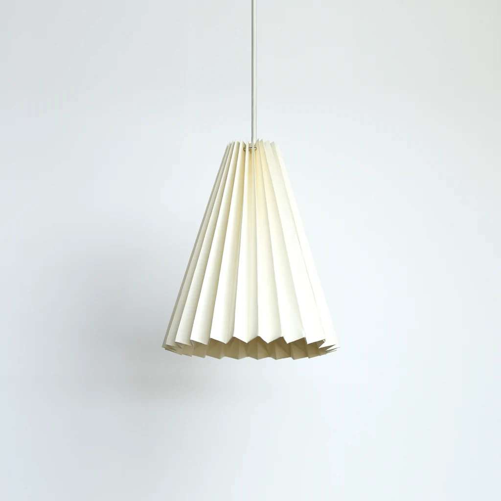 White Paper Origami Lamp Shade; Vanilla Bliss Single Pack