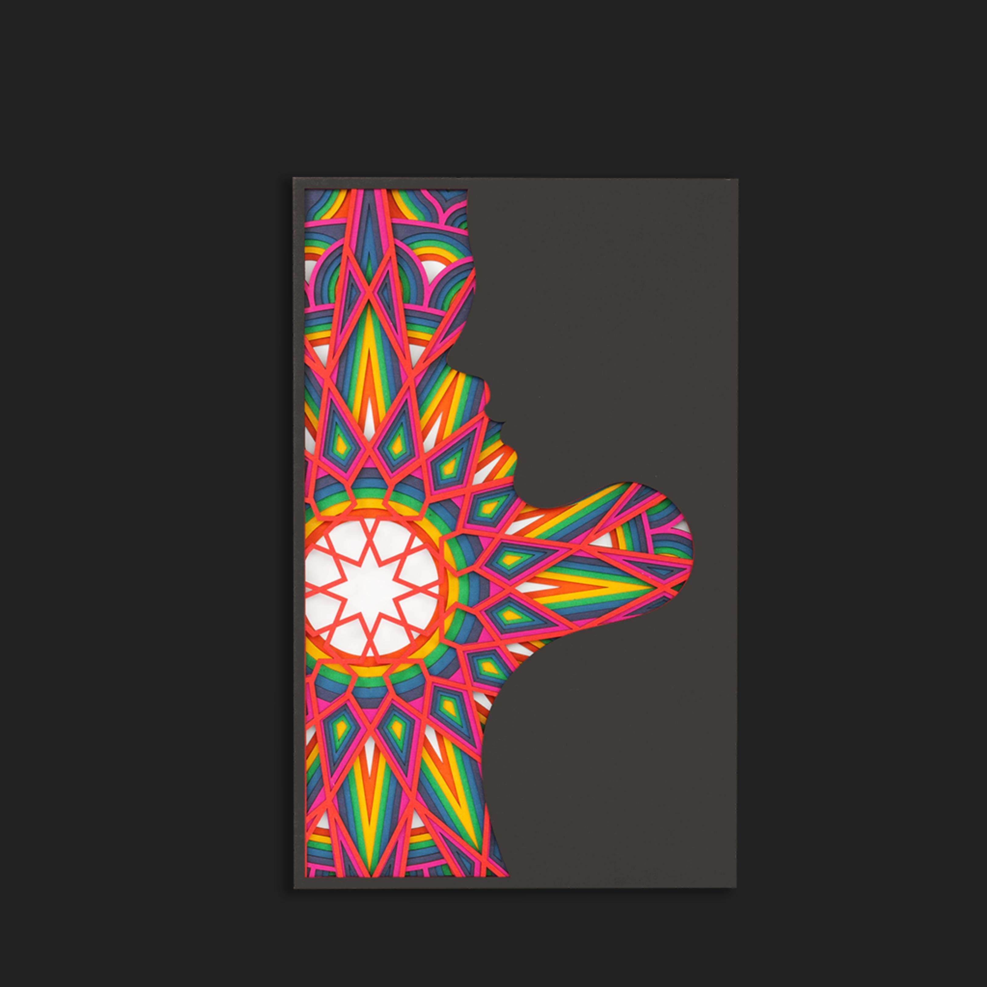 Elephant Zentangle Mandala Art Wall Decor