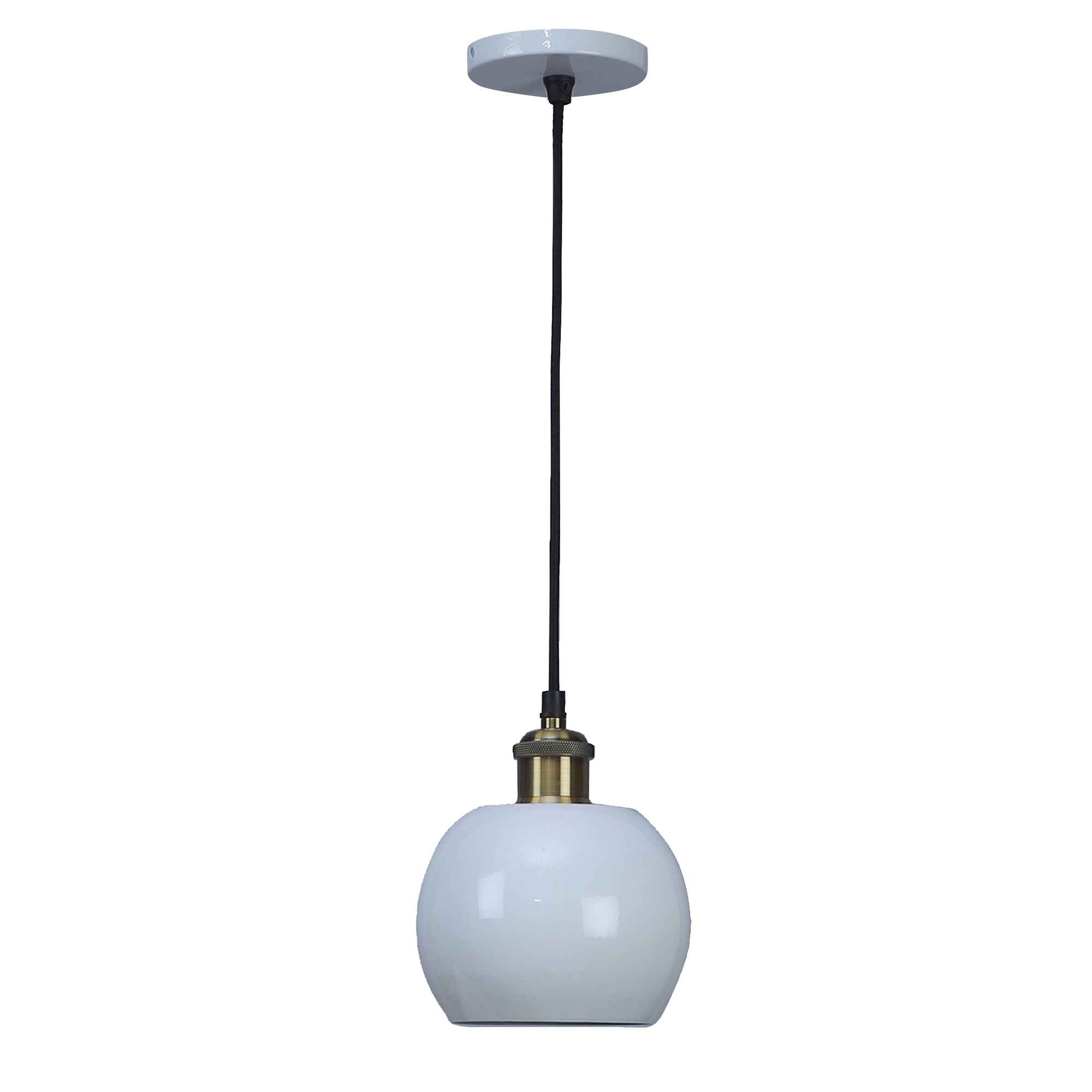 Formul White Metal Hanging Light