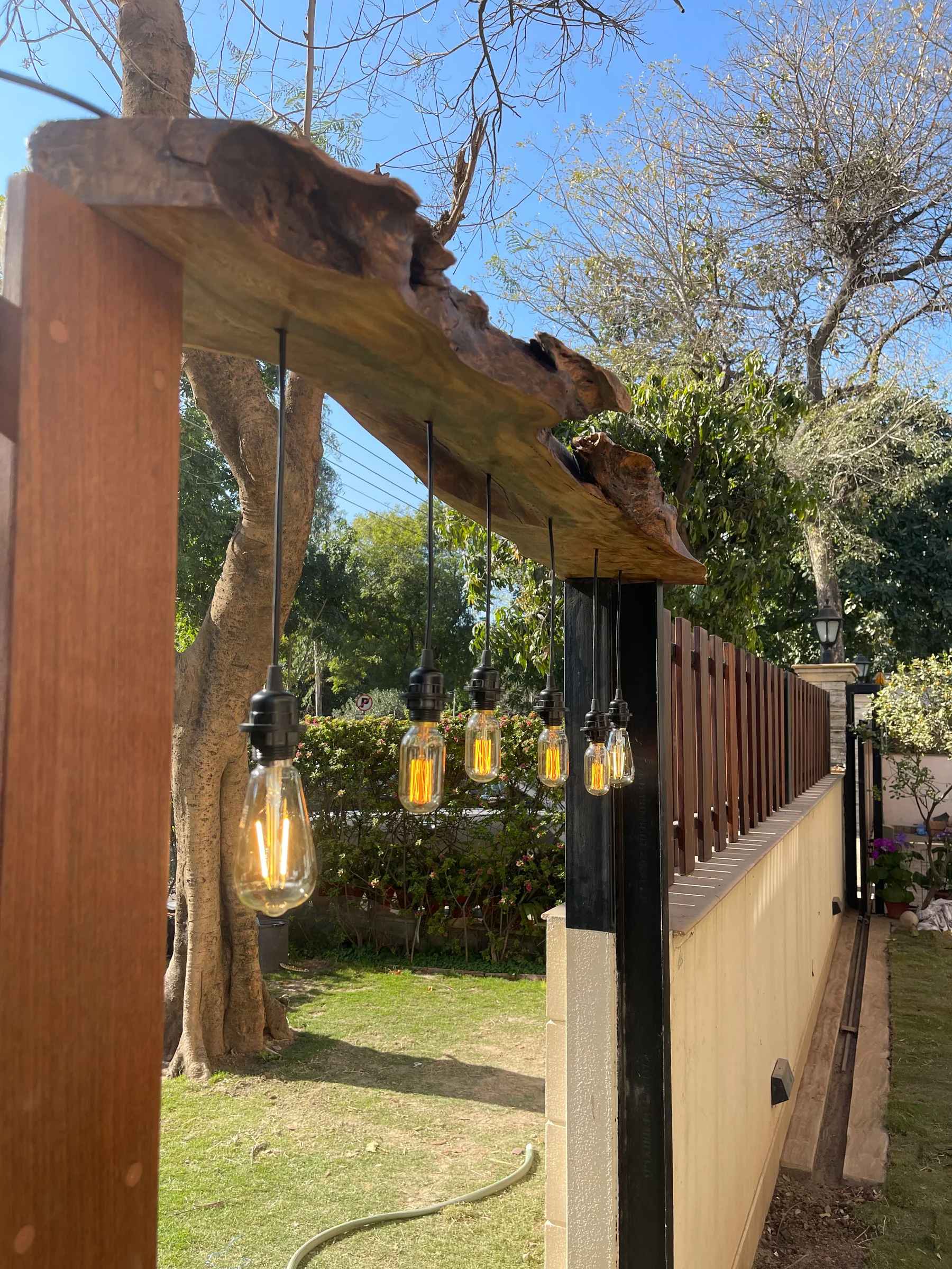 Multi Bulb Ceiling Lamp (Recycled Bottles) - 6 Bottles