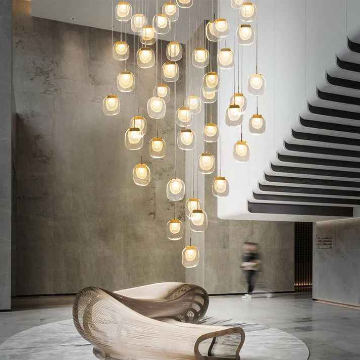 Modern Lotus Leaf Led Chandelier