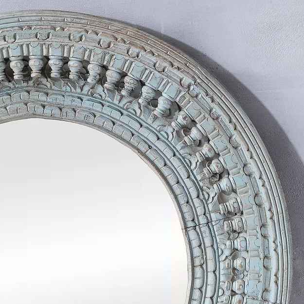 The Mehrab White Jaali Mirror