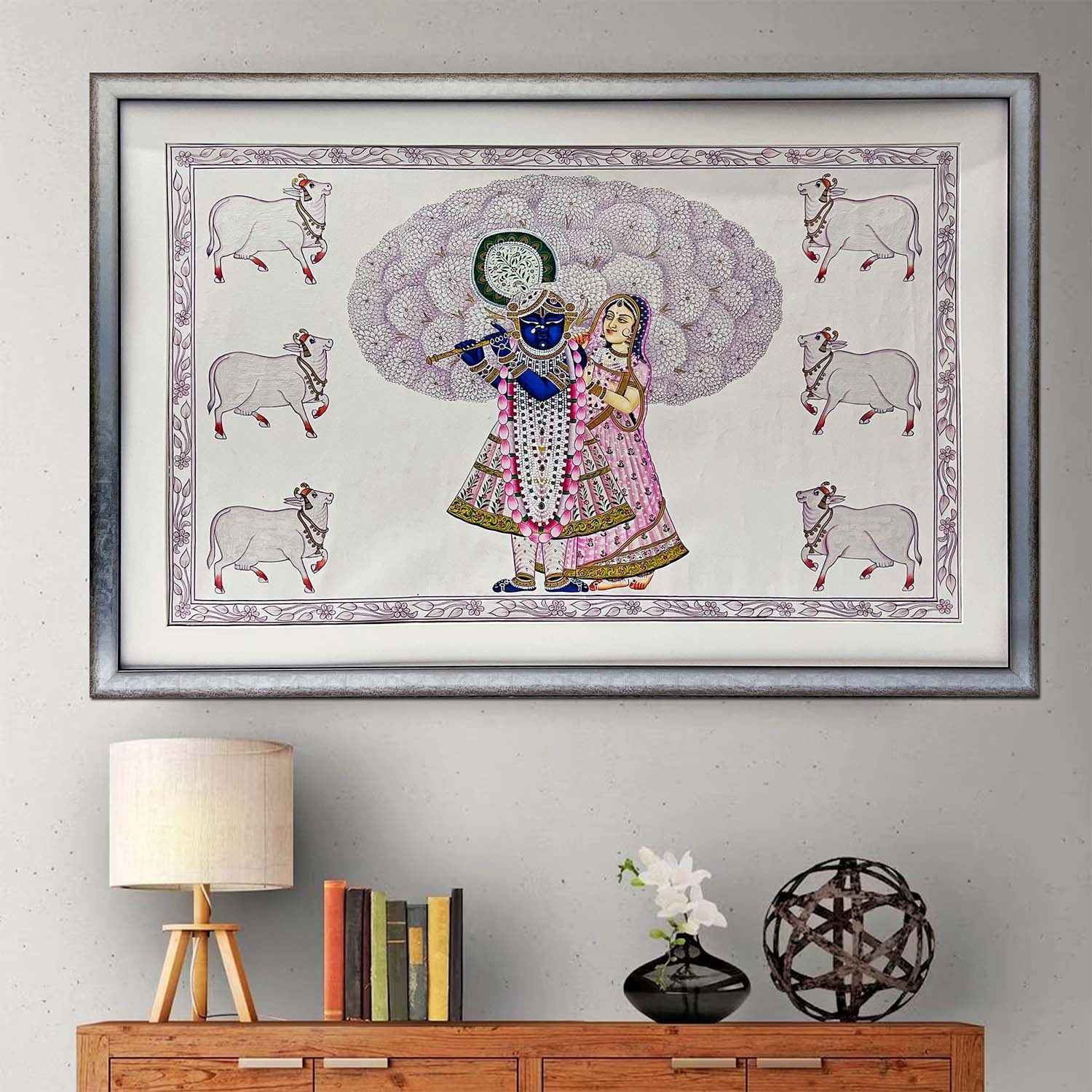 Handmade Krishna & Radha ji Painting