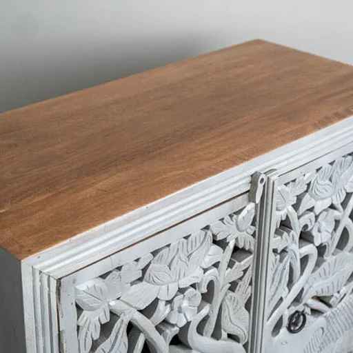 The Mehrab White Jaali Mirror