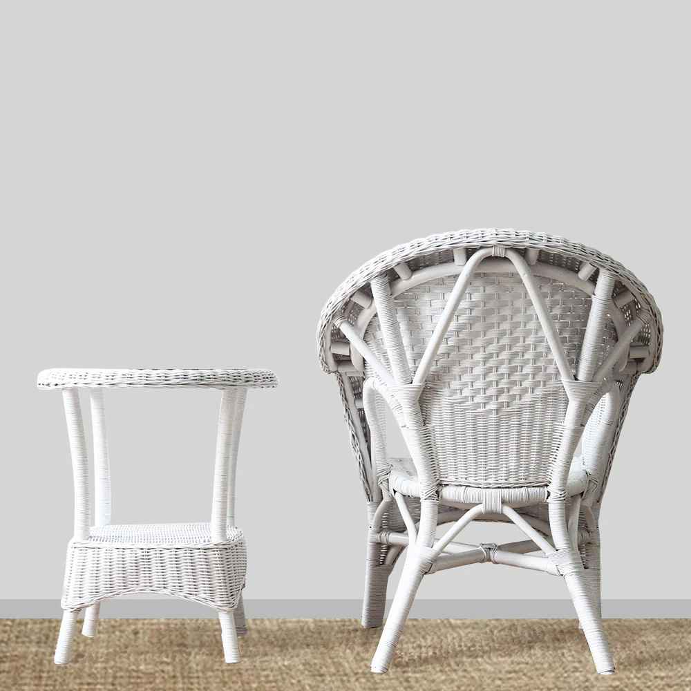 Hampton Woven Chair - White