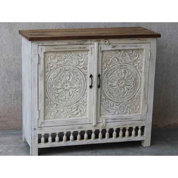 The Mehrab White Jaali Mirror