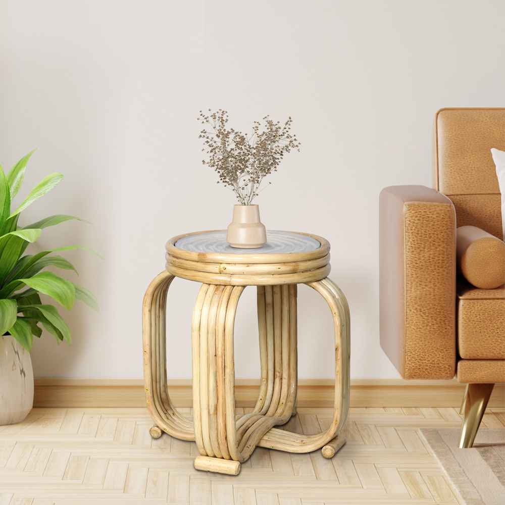 Haven Cane Side Table