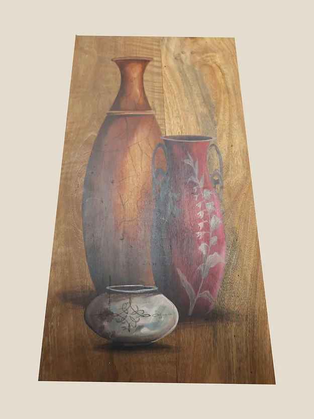 Rosewood Flower Vase Slender Neck