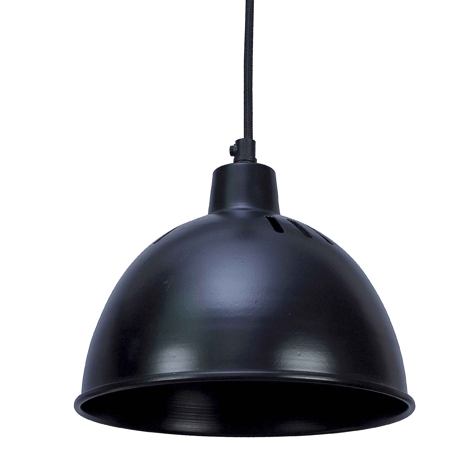 All Black Metal Hanging Light