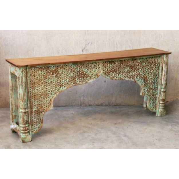 The Raisen Rustic Jaali Console