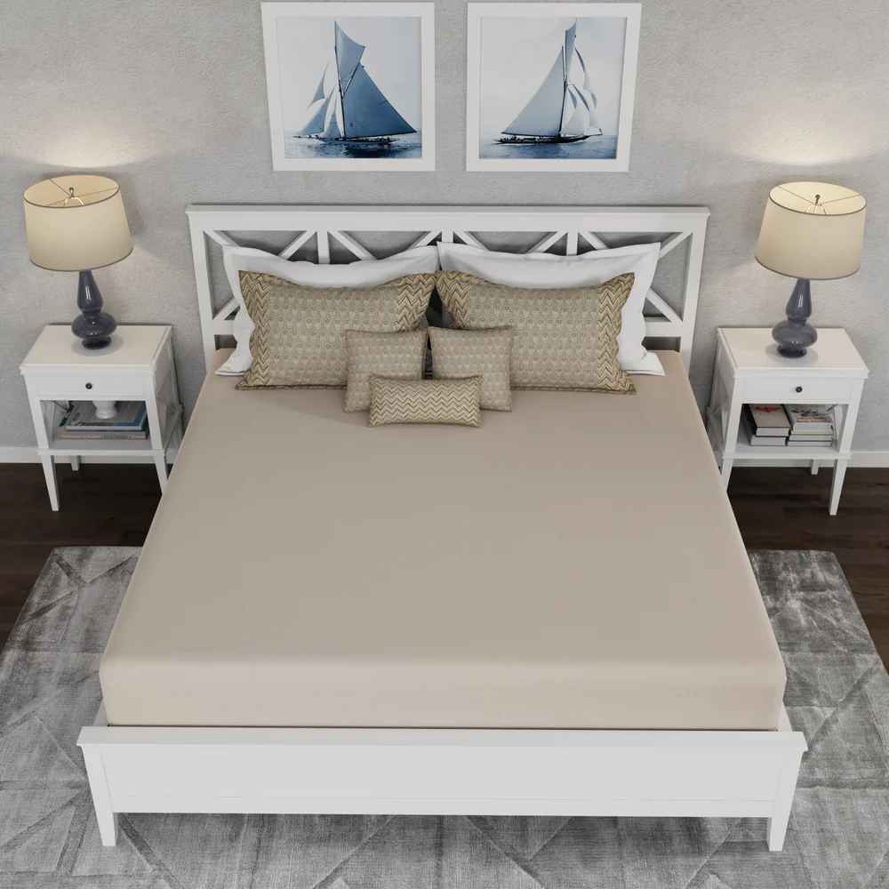 Contrail Embroidered Bedsheet Set