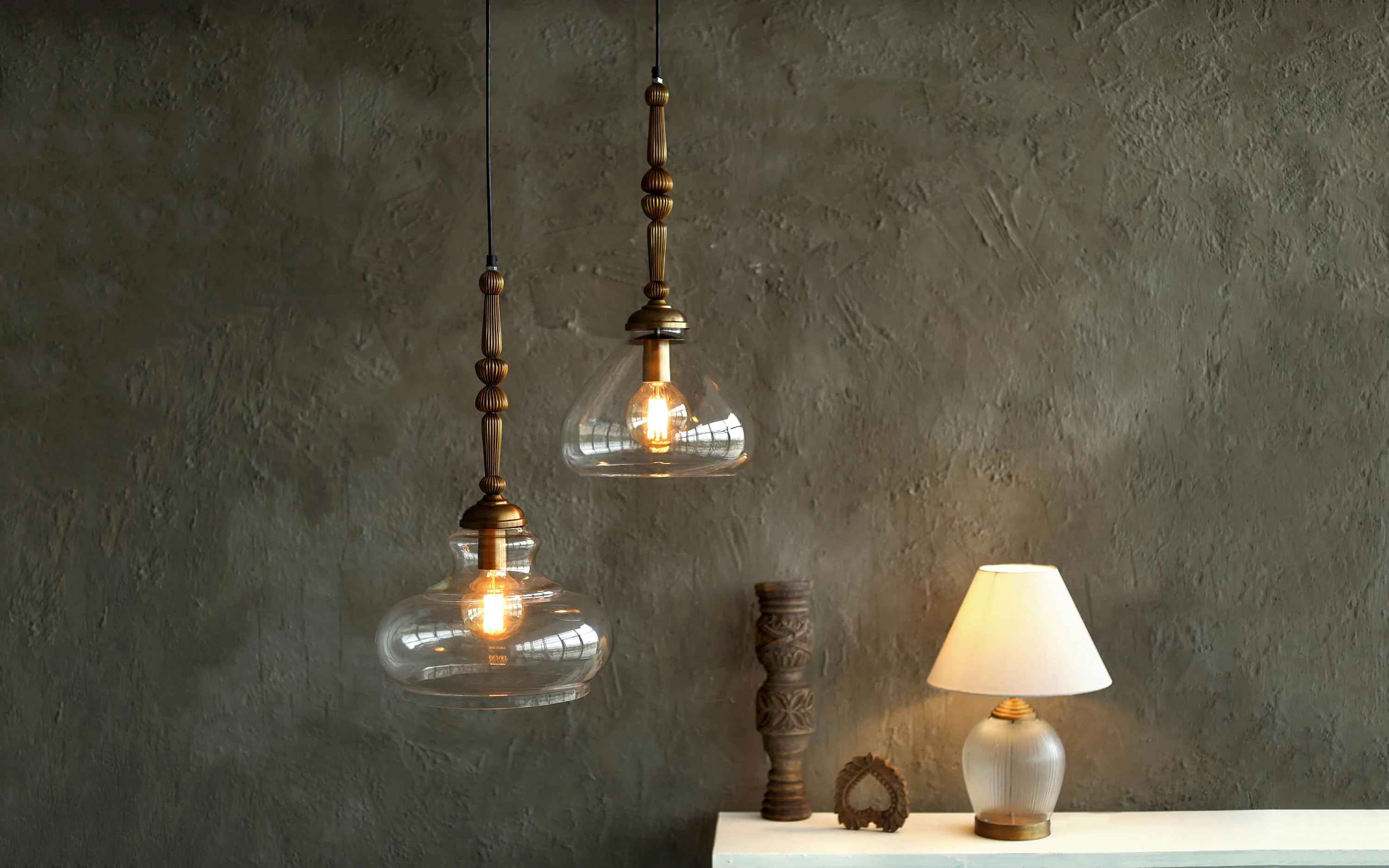 Kurashi Oval Hanging Lamp