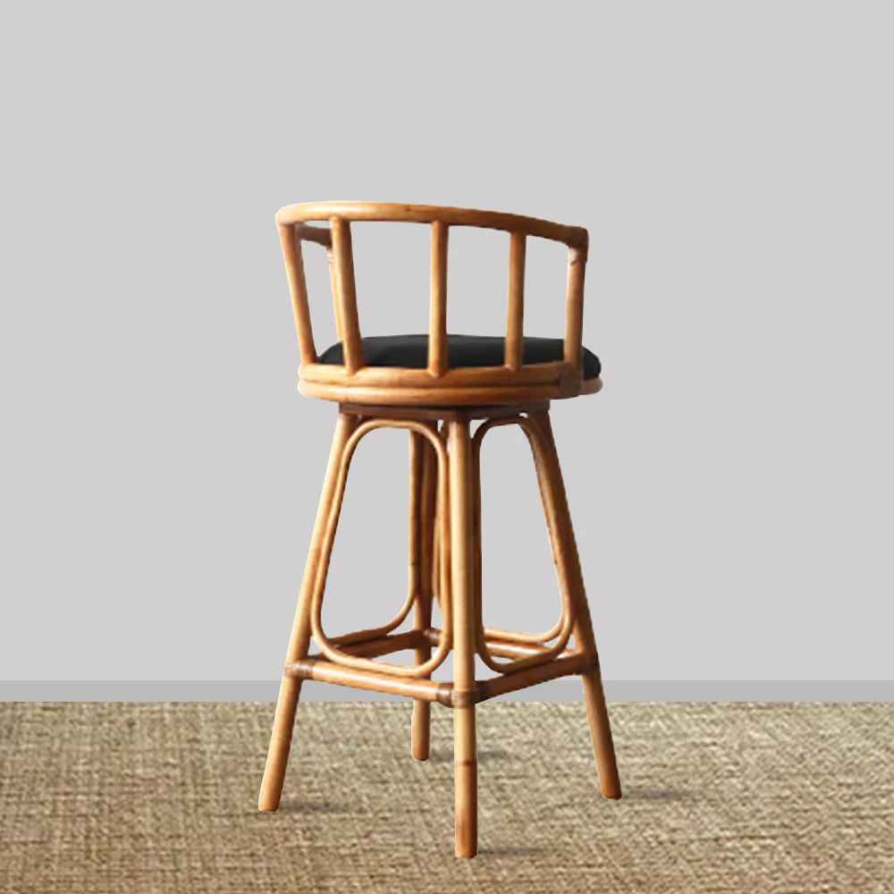 Montauk Rattan Chair - Black