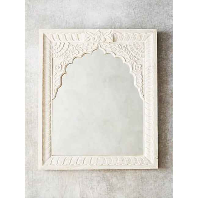 The Mehrab White Jaali Mirror