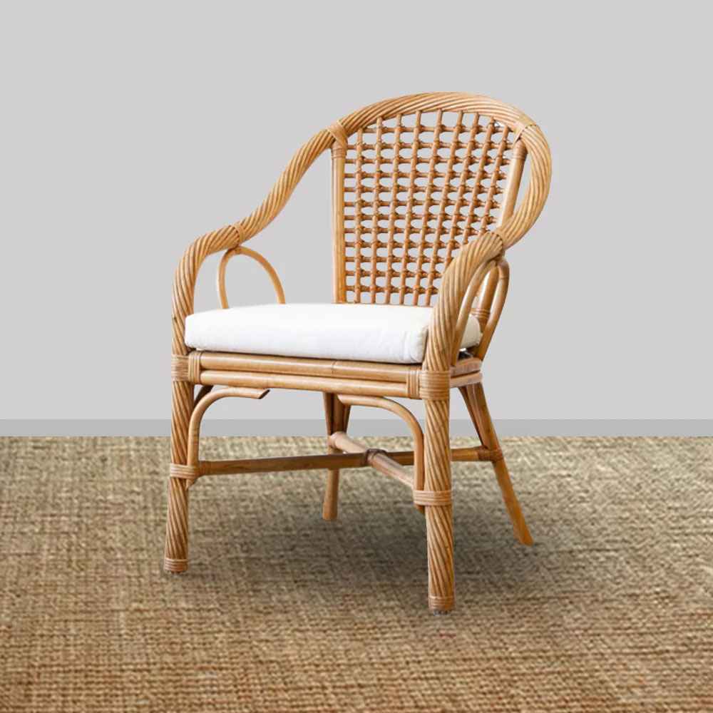 Hampton Woven Chair - White