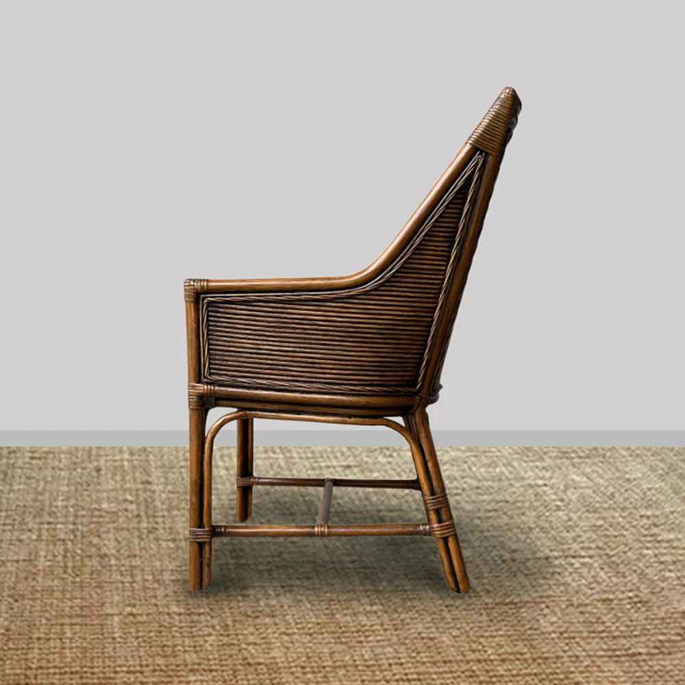 Montauk Rattan Chair - Black