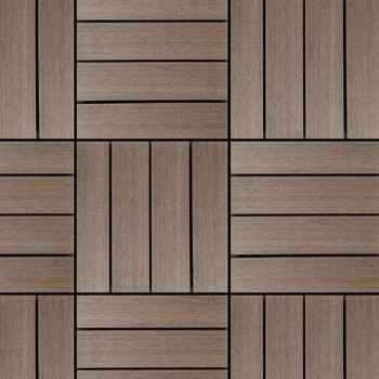 Coextrusion Walnut Tile Deck