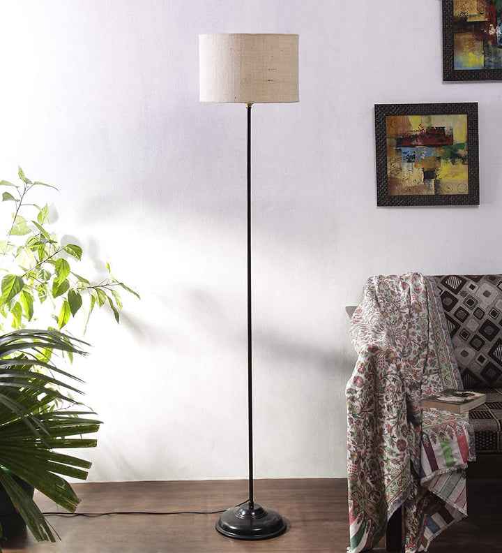 Rustic Wood slice floor Lamp (Sheesham Wood)