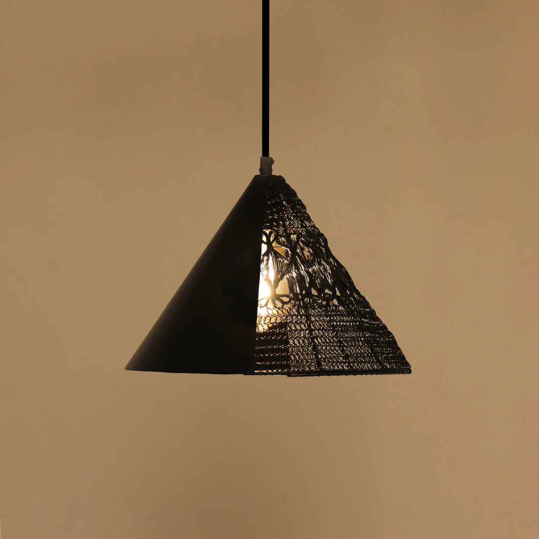 Warind Handcrafted Upward Cone Hanging Lamp