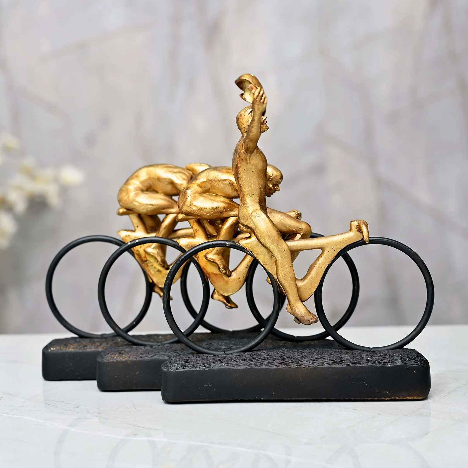 Vintage Horse Bookend Gold