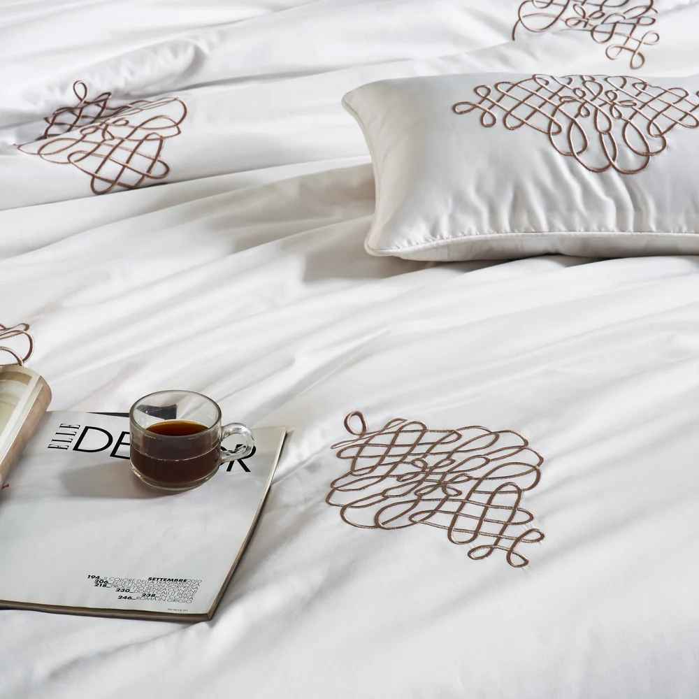 Terrazzo Embroidered Duvet Cover Set