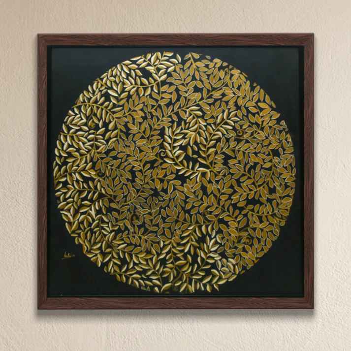 Circle Leaf Wall Art