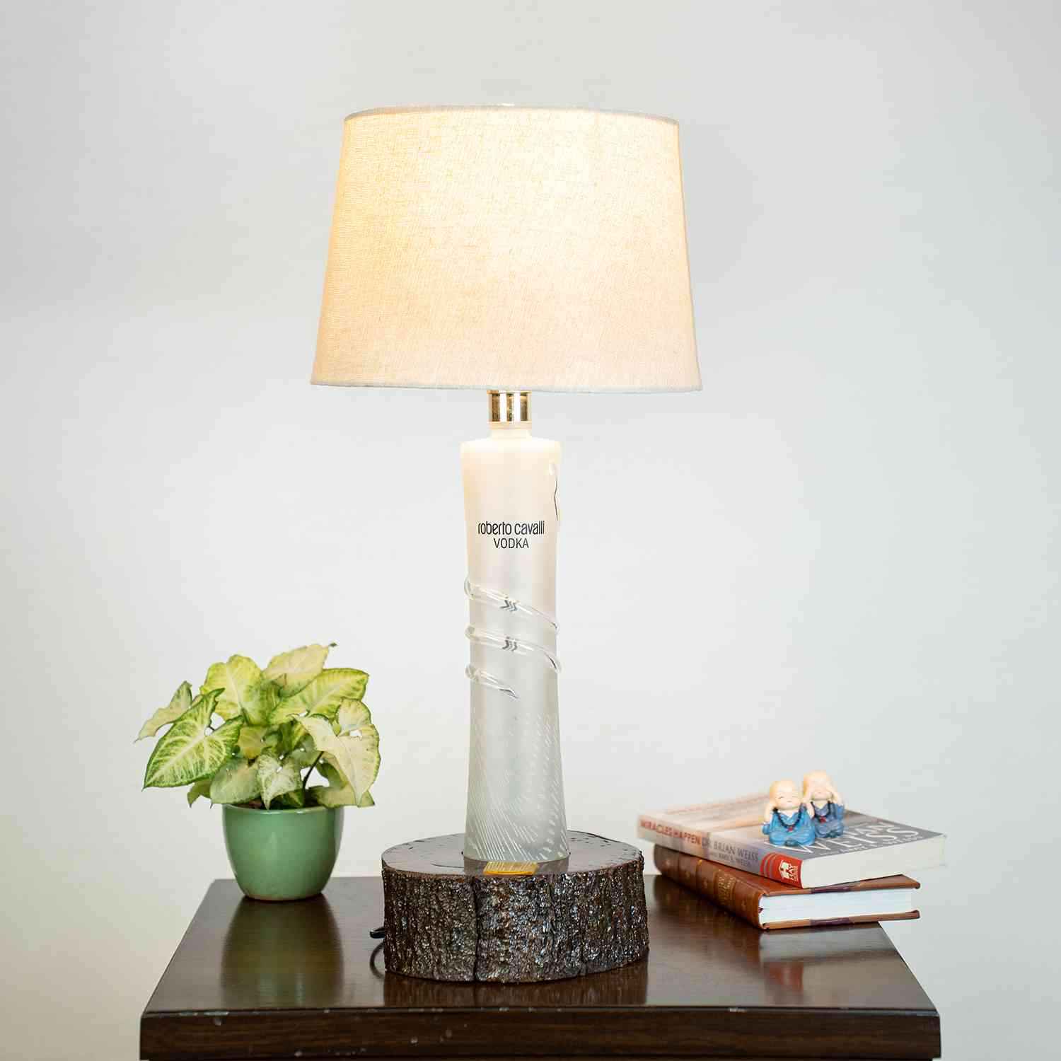 Wood Base Solid Table Lamp