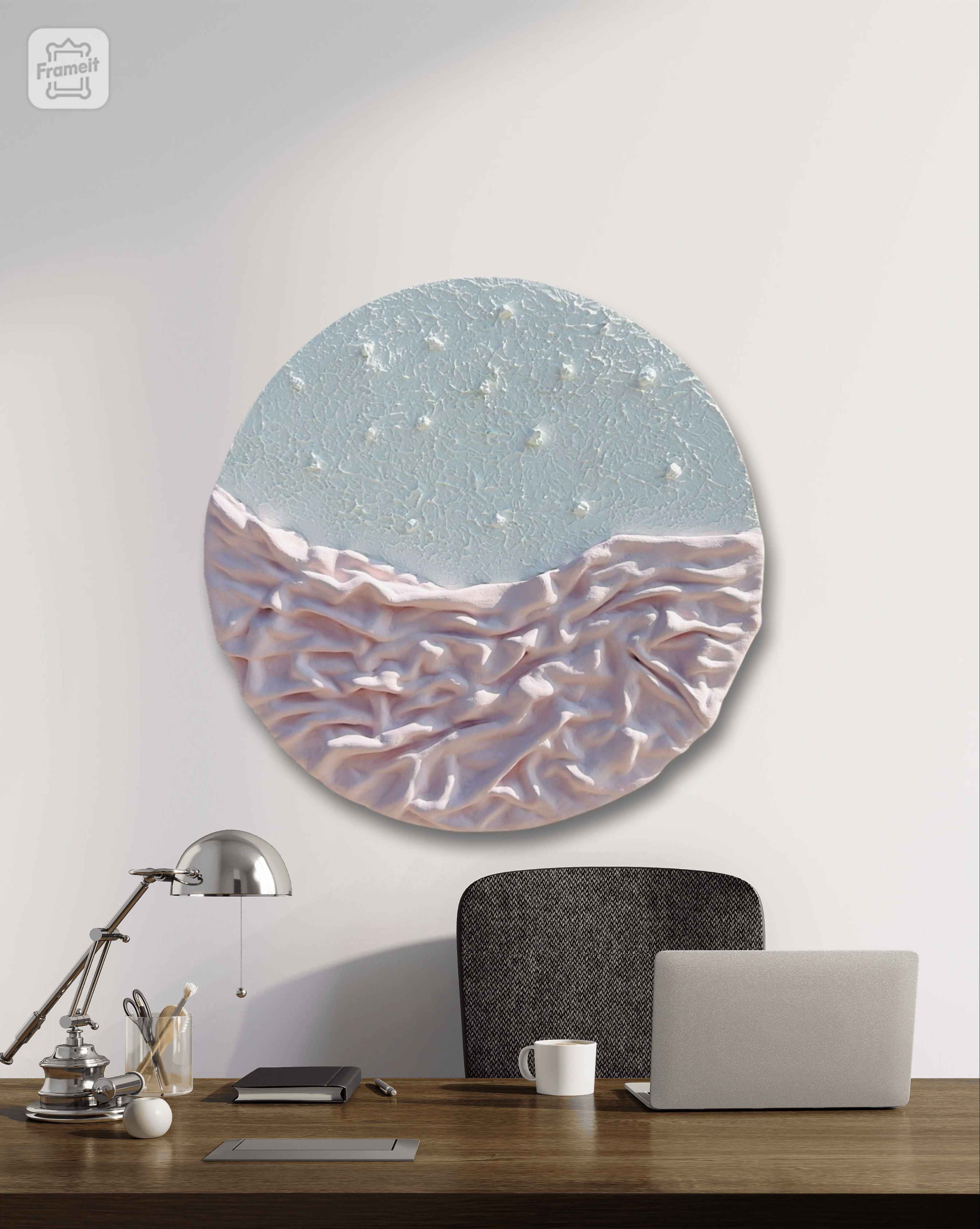 Round Fabric Texture Art