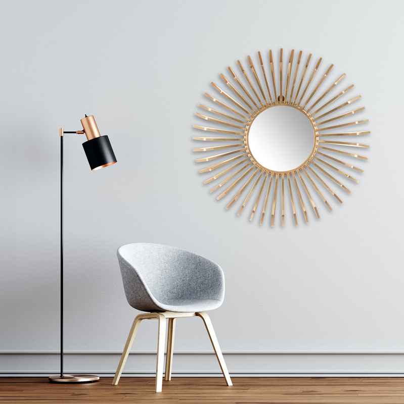 Modern Glam Decor Wall Mirror