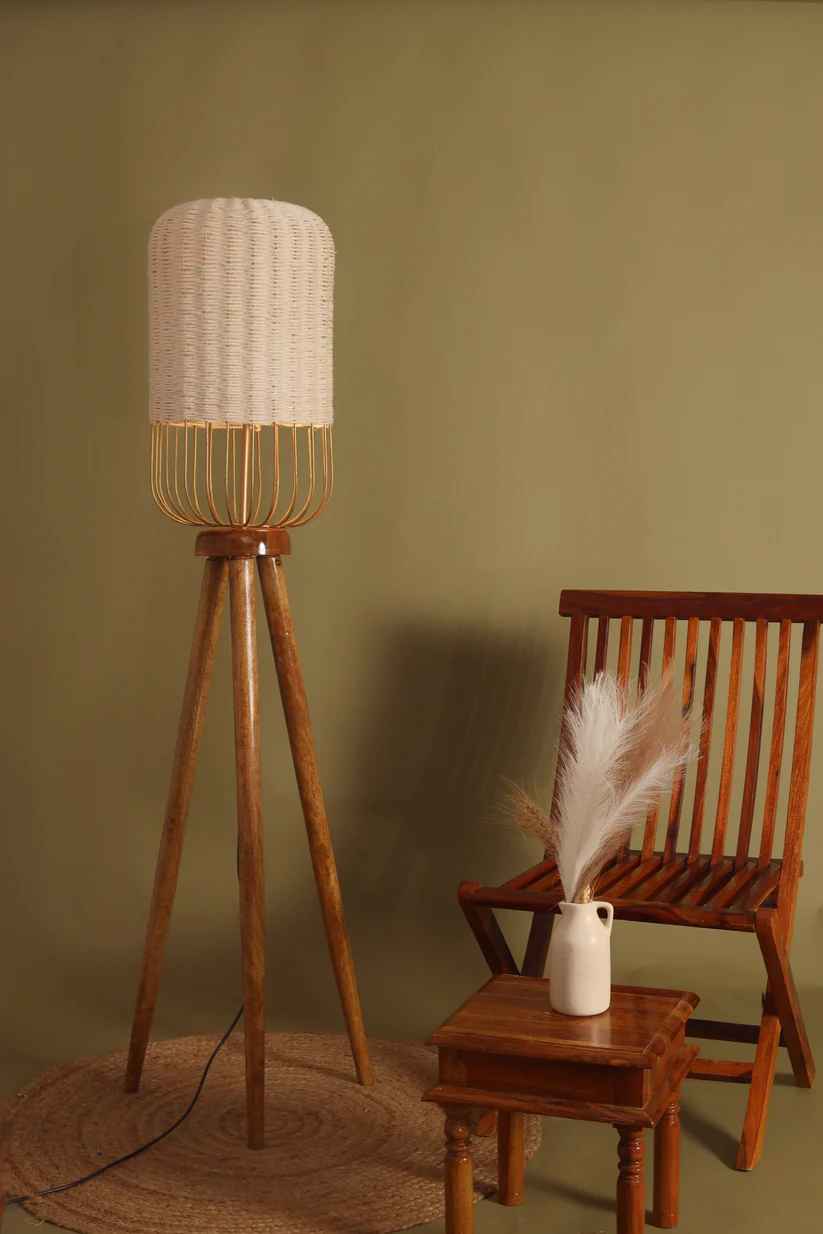 Tripod Cane Floor Lamp