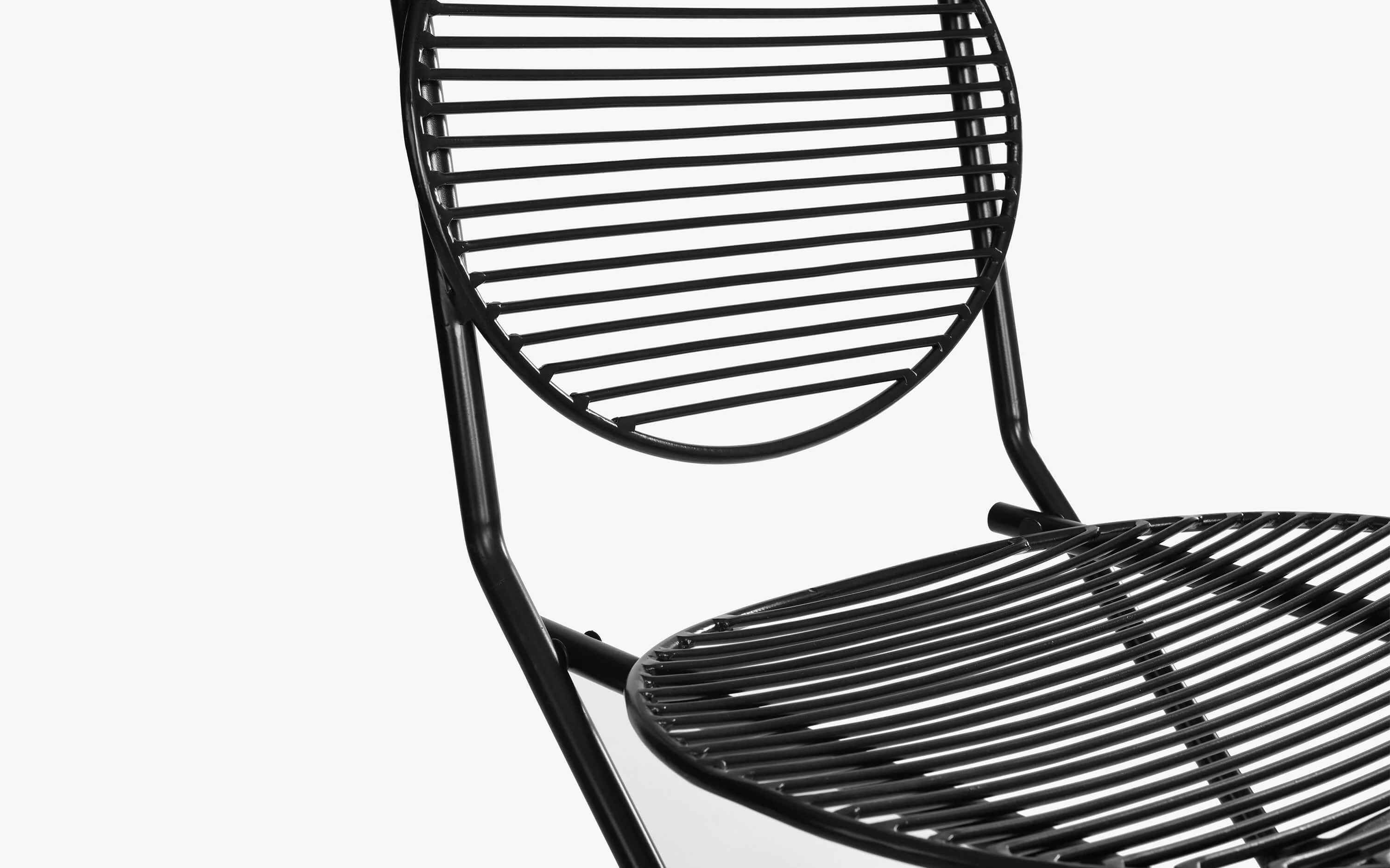 Patio Black Folding Chair
